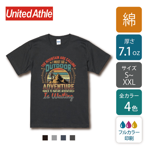 【綿 7.1oz】オーセンティック スーパーヘヴィーウェイト Tシャツ ｜4252-01｜United Athle  [573]