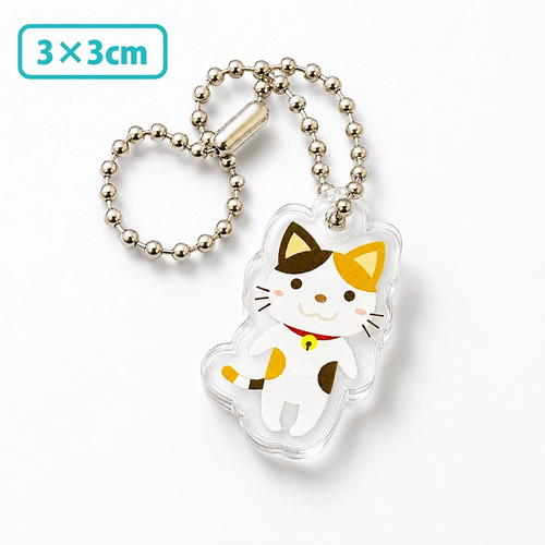 アクリルキーホルダー（片面印刷）フリーカット3×3cm