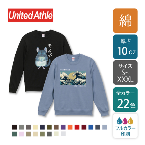 【綿 10oz】クルーネック スウェット トレーナー｜5044-01｜United Athle [567]