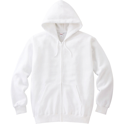 [ 予約商品 ] ホワイト ジップアップ パーカー M size 綿 8.4oz】ジップアップライトパーカー ホワイト | 00217-MLZ