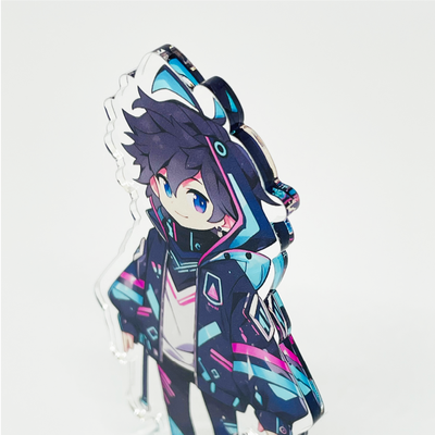 フリーカットアクリルスタンド (切り抜きサポート付)【7.5×10cm