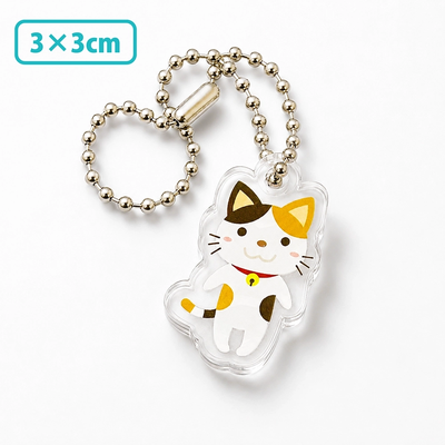 アクリルキーホルダー（片面印刷）フリーカット3×3cm