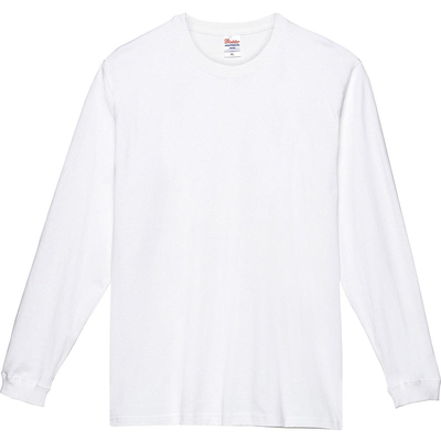 綿 7.4oz】スーパーヘビー長袖Tシャツ ホワイト｜ロンT ｜00149-HVL