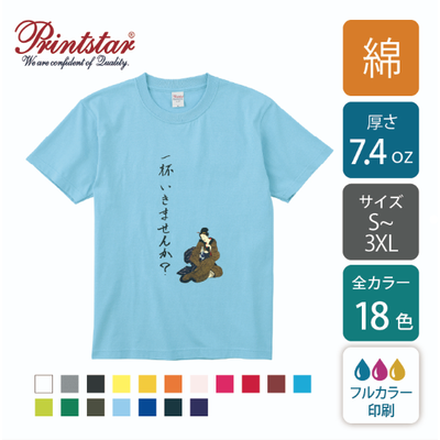 【綿 7.4oz】スーパーヘビーTシャツ ｜00148-HVT｜printstar[607]