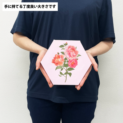 通常配送 キャンバス印刷】六角形型 キャンバスボード（20×17.5
