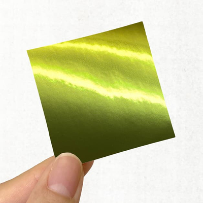 鏡面ゴールドステッカー 【正方形】 50×50mm［10033］ | オリジナル 